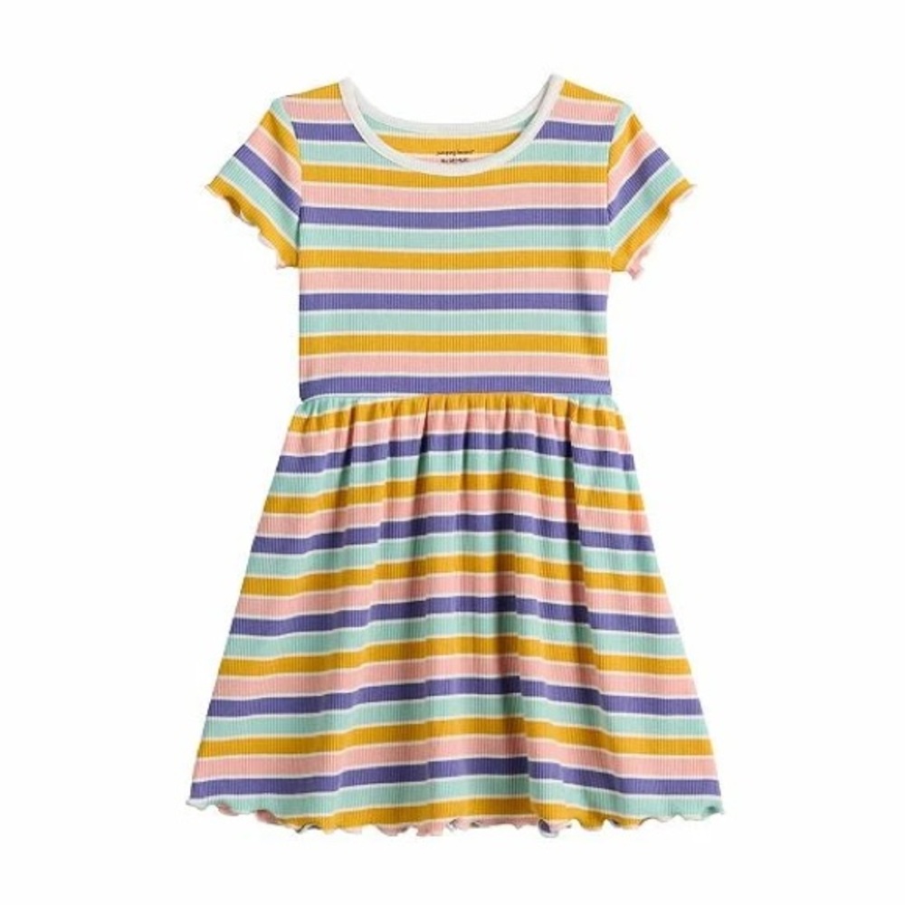 Jumping Beans Short Sleeve Ribbed Dress